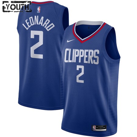 Kinder NBA LA Clippers Trikot Kawhi Leonard 2 Nike 2020-2021 Icon Edition Swingman